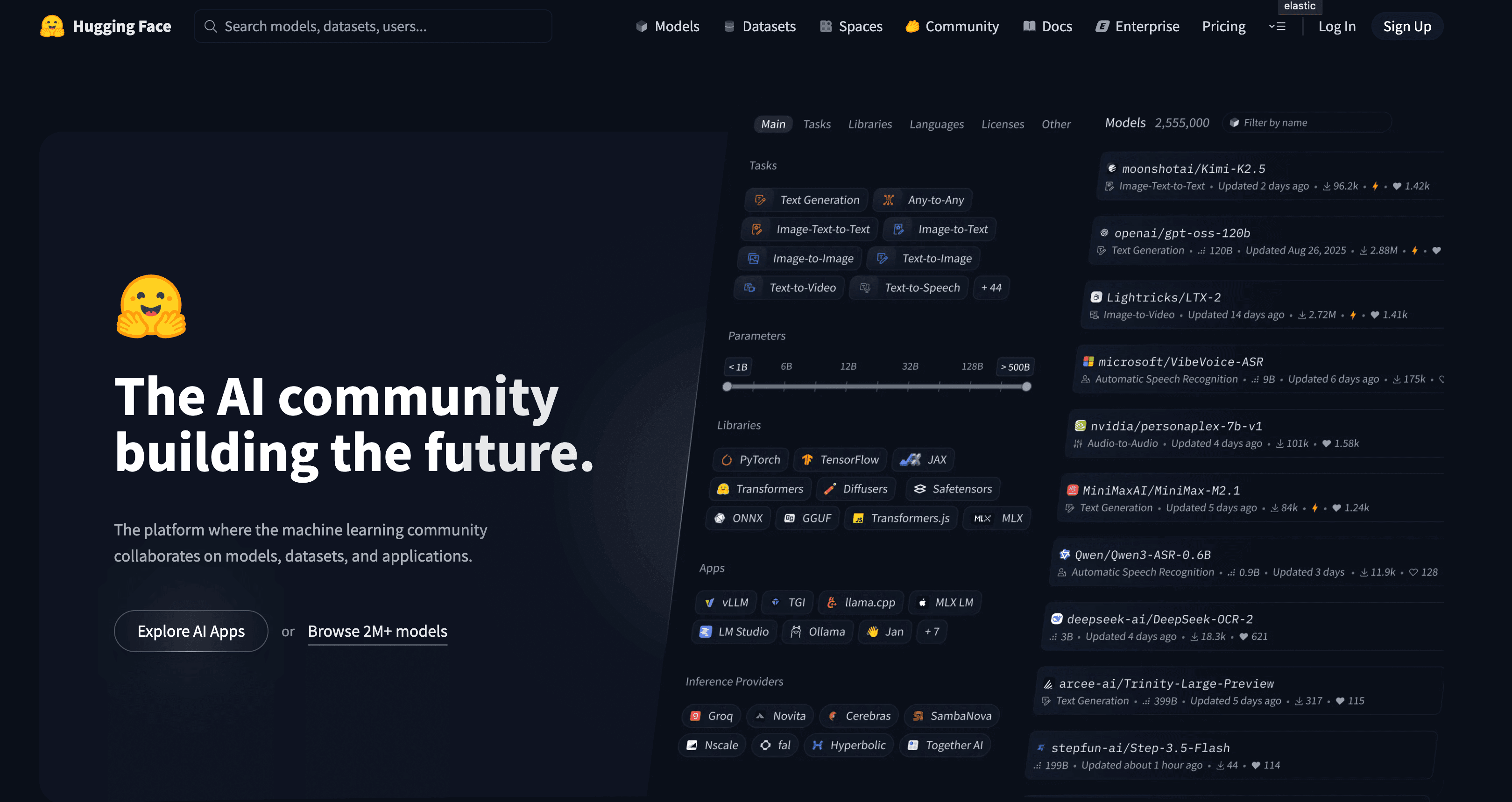 Hugging Face 截图