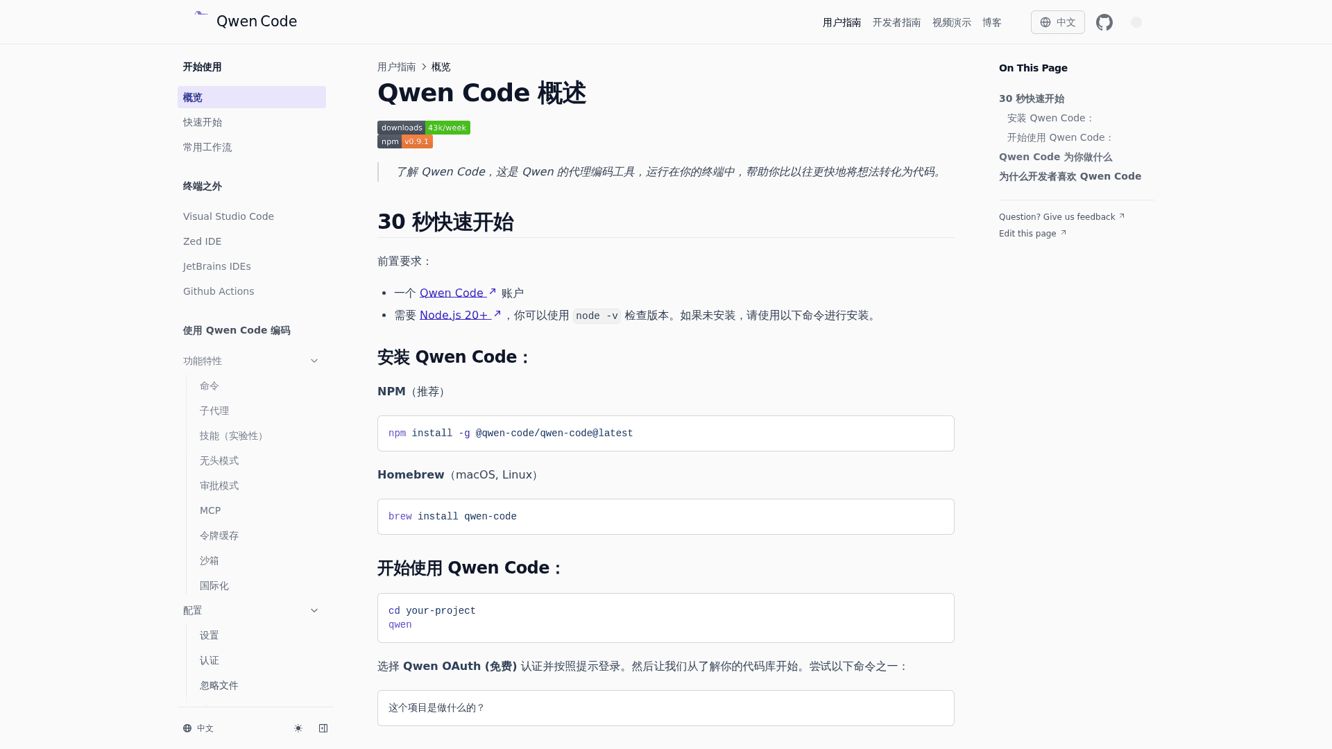 Qwen Code 截图